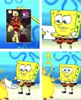 sponge bob fire meme