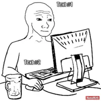 Wojak at Computer