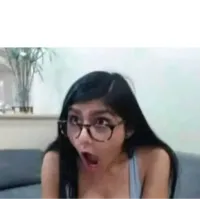 Surprised Mia Khalifa