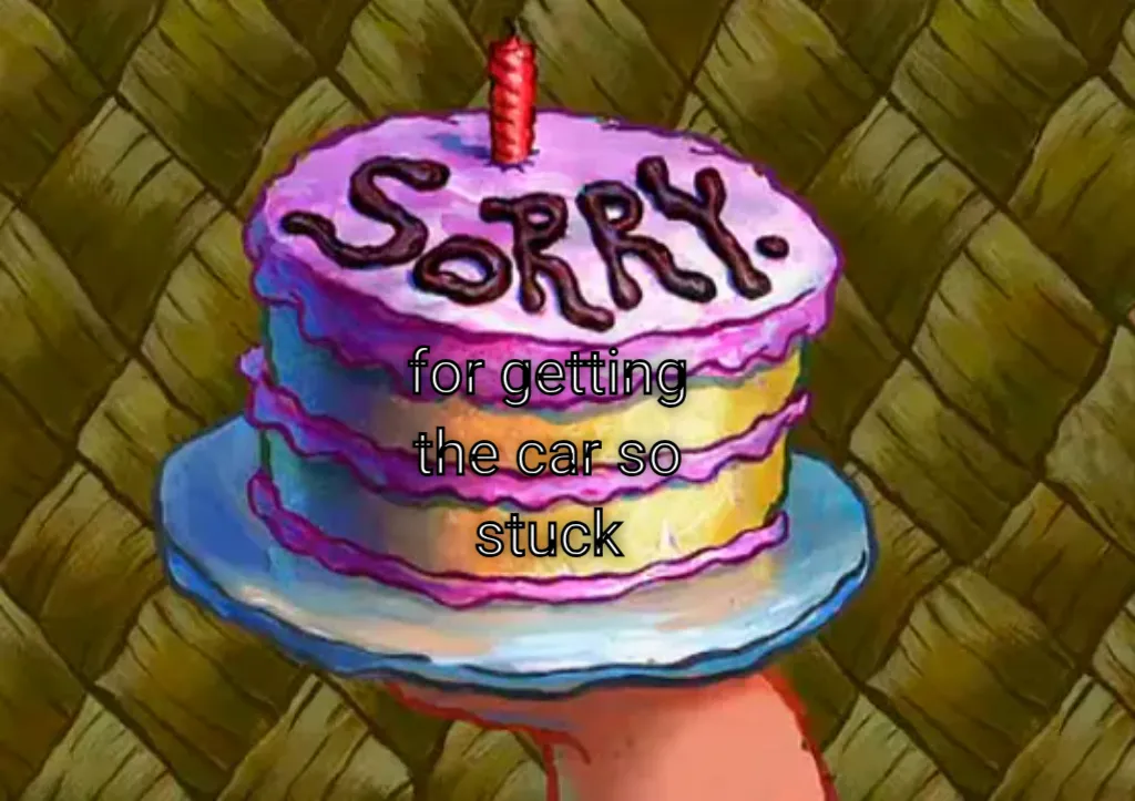 SpongeBob Sorry cake