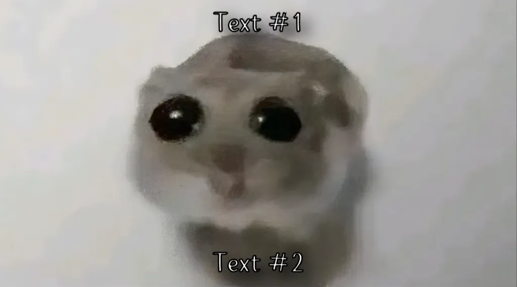 Sad Hamster / Hamster With Big Eyes / Crying Hamster