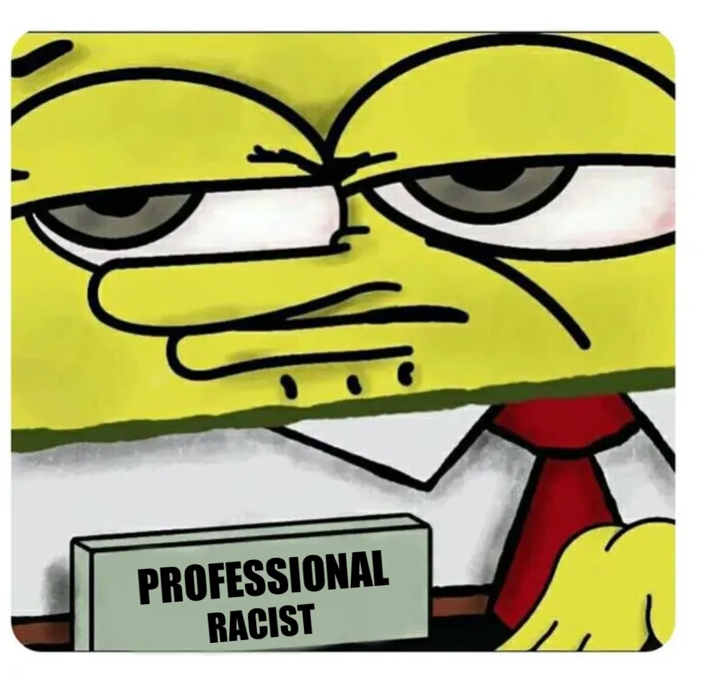 Spongebob empty professional name tag