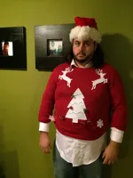 angry christmas sweater