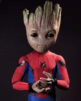 Baby Groot as Spider-Man