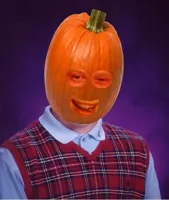 Bad luck Brian pumpkin