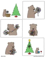 Bear christmas lights