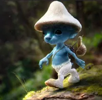 Blue Smurf Cat