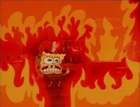 Burning Spongebob