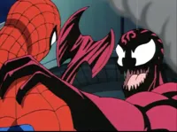 Carnage about to kill Spider-Man