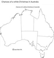 Chances of a white Christmas in Australia