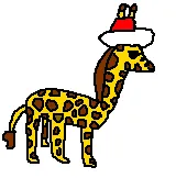 Christmas Giraffe Bob