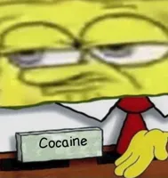 cocaine spongebob