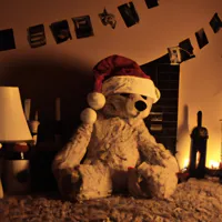 creepy teddy christmas