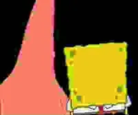 Faceless SpongeBob and Patrick