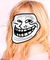 Kylie troll face