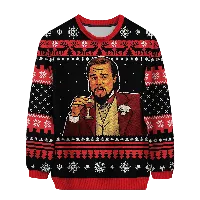 Laughing Leo Christmas Sweater