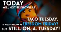 Lego Movie Freedom Friday meme