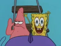 mad happy spongebob