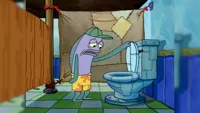 "OH THATS REAL NICE" SpongeBob fish looking in toilet