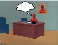 Spider-man Comp desk bored