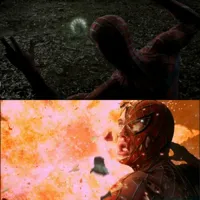 Spider-Man mask explodes