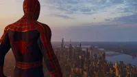 Spider Man overlooking the city