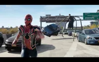 Spider man running