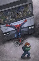 Spider-Man saves child