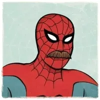 Spiderman Mustache