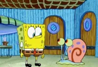 Spongebob and Gary Awkward moment