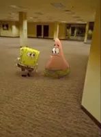 Spongebob and Patrick in the Backrooms