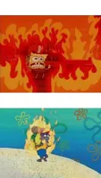 Spongebob Burning Hiker