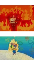 Spongebob Burning