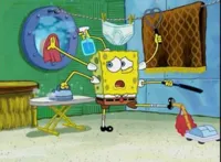 Spongebob cleaning meme