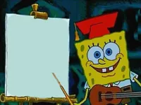 spongebob-easel