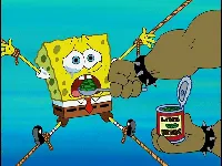 Spongebob force fed