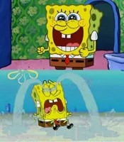 spongebob happy and sad