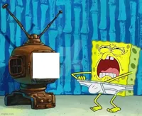 spongebob jerking off to tv