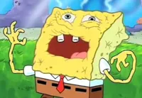 spongebob needs water