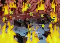 SpongeBob Office Fire