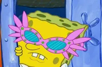 Spongebob pink glasses