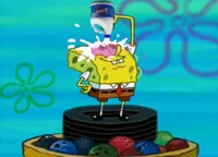 SpongeBob pouring bleach