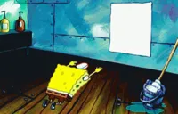 Spongebob praising a photo