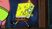 spongebob running