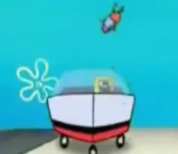 SpongeBob Running Over Fish