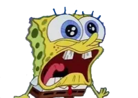 Spongebob Screaming and Crying PNG