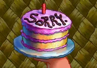 SpongeBob Sorry cake