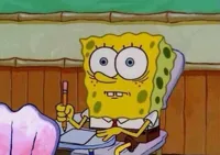 Spongebob taking test