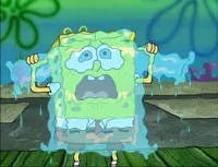 Spongebob tear sweater