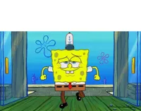 SpongeBob walking in cool